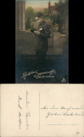 Ansichtskarte  Glückwunsch, Konfirmation, Junge, Kirche 1920 - Autres & Non Classés