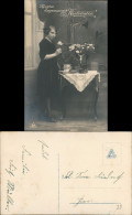 Ansichtskarte  Glückwunsch & Segen Konfirmation Mädchen Religion 1910 - Otros & Sin Clasificación