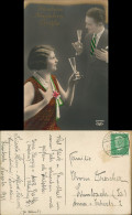 Ansichtskarte  Glückwunsch, Neujahr, Sylvester, Paar 1930 - Nouvel An