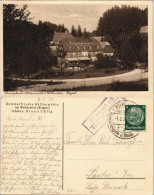 Ansichtskarte Wolkenstein Hüttenmühle Gelaufen Landpoststempel 1934 - Wolkenstein