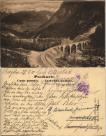 Ansichtskarte Preda-Bergün/Bravuogn Viadukt - Große Kehren 1910 - Other & Unclassified