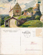 Ansichtskarte Rupprechtstein-Etzelwang Burgrestaurant - Künstlerkarte 1929 - Zonder Classificatie