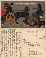 Ansichtskarte  Künstlerkarte Continental Equipagen-Reifen 1930 - Werbepostkarten