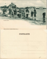 Ansichtskarte Travemünde-Lübeck Strand, Restaurant - Badeleben 1905 - Autres & Non Classés