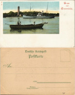 Ansichtskarte Travemünde-Lübeck Leuchtturm Und Dampfer 1909 - Autres & Non Classés