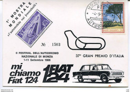 FIAT 124 - Autodromo Di Monza - 1946-60: Marcophilia