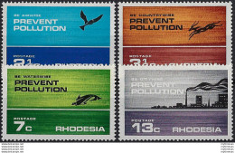 1972 Rhodesia "prevent Pollution" 4v. MNH SG N. 470/73 - Sonstige & Ohne Zuordnung