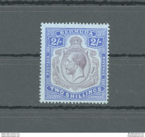 1924-32 BERMUDA, Stanley Gibbons N. 88, GEORGE V Portrait, 2s. Purple And Bright Blue/pale Blue, MNH** - Other & Unclassified