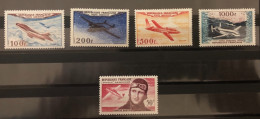 Timbres France - Poste Aérienne 1954 à 1955 Yvert & Tellier Du N°30 Au 34 Neuf ** - 1927-1959 Postfris