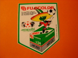 Autocollant- Sticker, Foot Mexico 1986 - Fujicolor -    ( Bt1. 148) - Autocollants