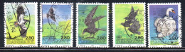 DANEMARK DANMARK DENMARK DANIMARCA 1986 NATIONAL BIRDS CANDIDATES COMPLETE SET SERIE COMPLETA USED USATO OBLITERE' - Used Stamps