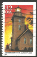 XW01-0575 USA 1995 Phare Thirty Mile Point Lighthouse Faro Lichtturm Vuurtoren Farol - Oblitérés
