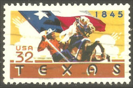 XW01-0523 USA 1995 Texas Drapeau Flag Cheval Horse Pferd Paard Caball - Chevaux