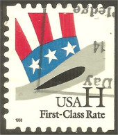 XW01-0513 USA 1998 Oncle Uncle Sam Chapeau Hat Side Booklet Carnet Côté - Used Stamps