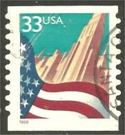 XW01-0460 USA 1999 Drapeau Flag City Coil Roulette - Gebraucht