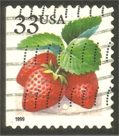 XW01-0456 USA 1999 Strawberry Fraise Side Booklet Carnet Côté - Frutas