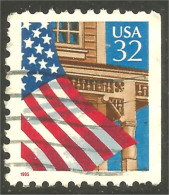 XW01-0448 USA 1997 Drapeau Flag Over Porch Côté Carnet Booklet Side - Francobolli