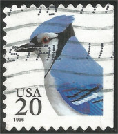 XW01-0431 USA 1996 Oiseau Bird Vogel Uccello Blue Jay Geai Bleu Còté Carnet Booklet Side - Other & Unclassified