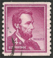 XW01-0409 USA President Abraham Lincoln 4c Violet Roulette Coil - Andere & Zonder Classificatie
