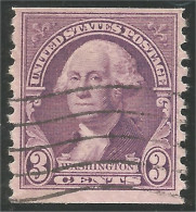 XW01-0401 USA President George Washington 3c Violet Roulette Coil - Other & Unclassified