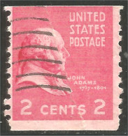 XW01-0375 USA President John Adams 2c Rose Roulette Coil - Other & Unclassified