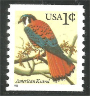 XW01-0353 USA American Kestrel Oiseau Bird Rapace Raptor Crécerelle D'Amérique Coil Roulette No Gum - Altri & Non Classificati