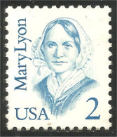 XW01-0347 USA Mary Lyon Educator Educatrice Femme Woman No Gum - Berühmte Frauen