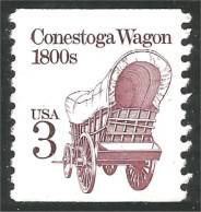 XW01-0345 USA Conestoga Wagon Pionniers Pioneers Roulette Coil No Gum - Other & Unclassified