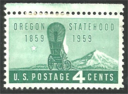 XW01-0343 USA Oregon Centennial Conestoga Wagon Pionniers Pioneers No Gum - Autres & Non Classés