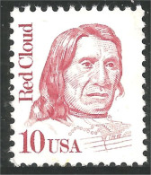 XW01-0339 USA Red Cloud Chef Indien Indian Chief No Gum - Indianen