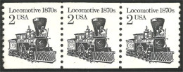 XW01-0333 USA Locomotive Train Railways Treno Zug Coil Strip Bande Roulette No Gum - Eisenbahnen