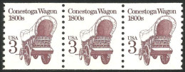 XW01-0334 USA Conestoga Wagon Pionniers Pioneers Coil Strip Bande Roulette No Gum - Otros & Sin Clasificación