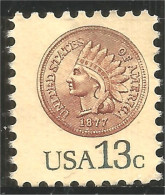 XW01-0329 USA Coin Monnaie Indian Head Tête Indien No Gum - Munten