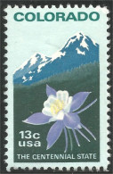 XW01-0327 USA Colorado Centennial Fleur Flower Blume Columbine Ancolie No Gum - Sonstige & Ohne Zuordnung