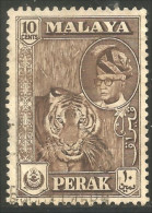 XW01-0266 Malaya Perak Tigre Tiger - Malaysia (1964-...)