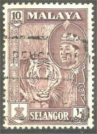XW01-0258 Malaya Selangor Tigre Tiger - Malasia (1964-...)