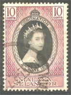 XW01-0257 Malaya Selangor Queen Elizabeth II Coronation Couronnement - Familles Royales