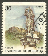 XW01-0243 Greece Statue Athanasios Diakos Lamia - Andere & Zonder Classificatie
