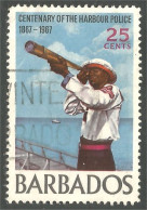 XW01-0221 Barbados Harbour Police Port Telescope  - Politie En Rijkswacht