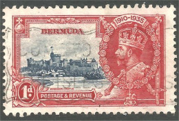 XW01-0225 Bermuda George V Silver Jubilee Windsor Castle - Bermudes