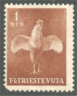 XW01-0205 Yugoslavia Coq Rooster Hahn Haan Gallo Poule Hen Huhn MH * Neuf - Other & Unclassified
