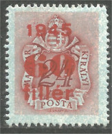 XW01-0202 Hungary Taxe Postage Due 60 Surcharge 1945 MH * Neuf - Sonstige & Ohne Zuordnung