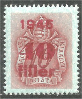 XW01-0190 Hungary Taxe Postage Due 10 Surcharge 1945 MH * Neuf - Altri & Non Classificati
