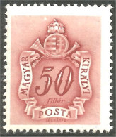 XW01-0186 Hungary Taxe Postage Due 50 MH * Neuf - Sonstige & Ohne Zuordnung
