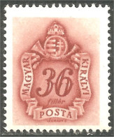 XW01-059 Hungary Taxe Postage Due 36 MH * Neuf - Sonstige & Ohne Zuordnung