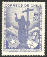 XW01-0113 Chili Santiago Buenos Aires 1953 Armoiries Coat Arms MH * Neuf - Chile