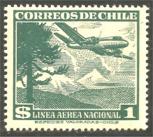 XW01-0088 Chili Avion Airplane Flugzeug Aereo Aviation 1 Esc Arbre Tree MNH ** Neuf SC - Flugzeuge