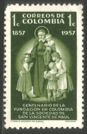 XW01-0067 Colombia St Vincent De Paul Enfants Children MH * Neuf  - Colombie