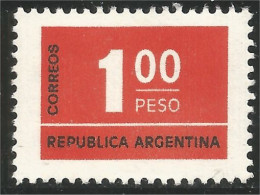 XW01-0034 Argentina Un Peso Red Orange MNH ** Neuf SC - Altri & Non Classificati