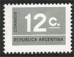 XW01-0033 Argentina 12c Gray Gris MNH ** Neuf SC - Other & Unclassified